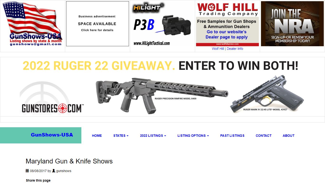 Maryland Gun & Knife Shows – GunShows-USA